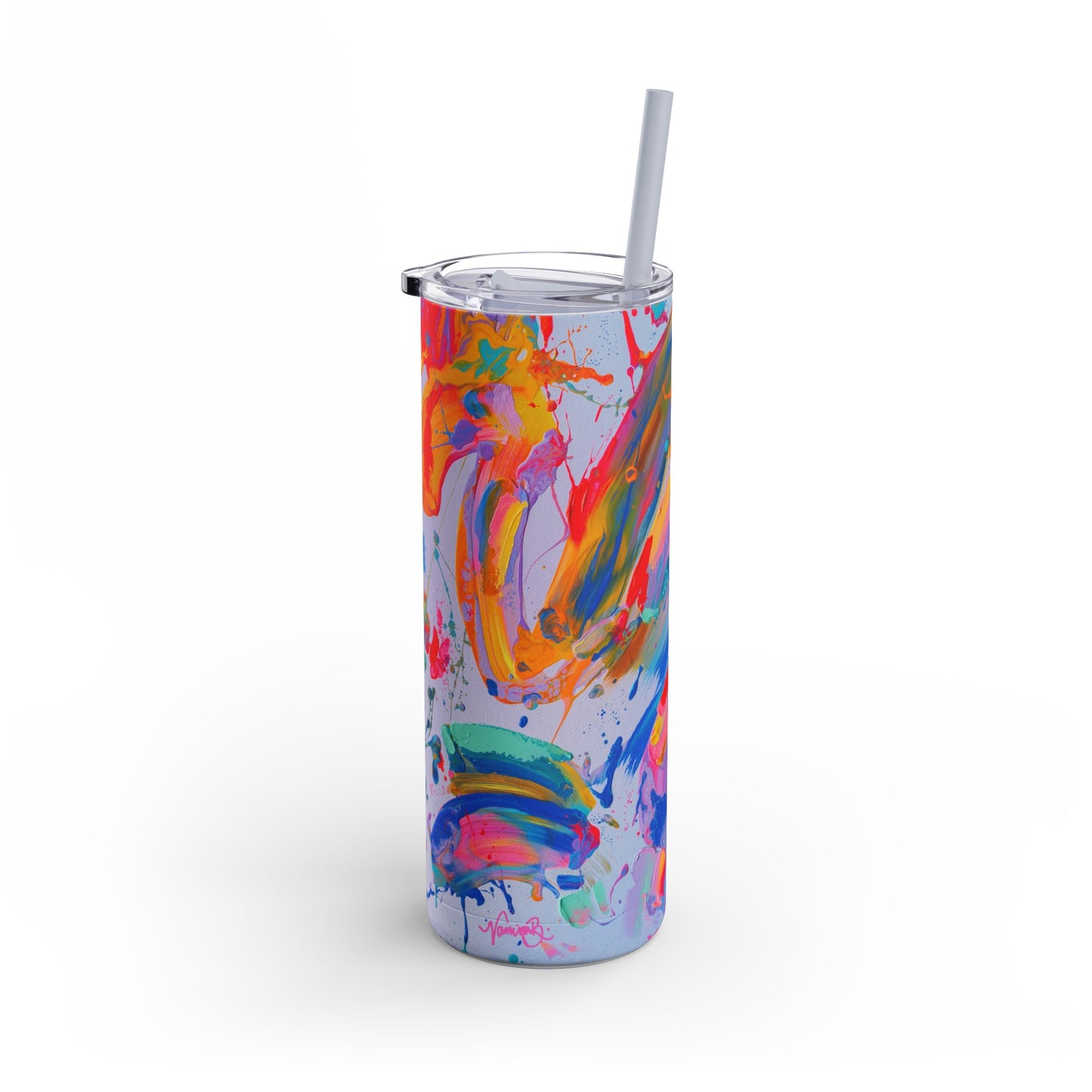 'Indigo Summer' Skinny Tumbler, 20oz