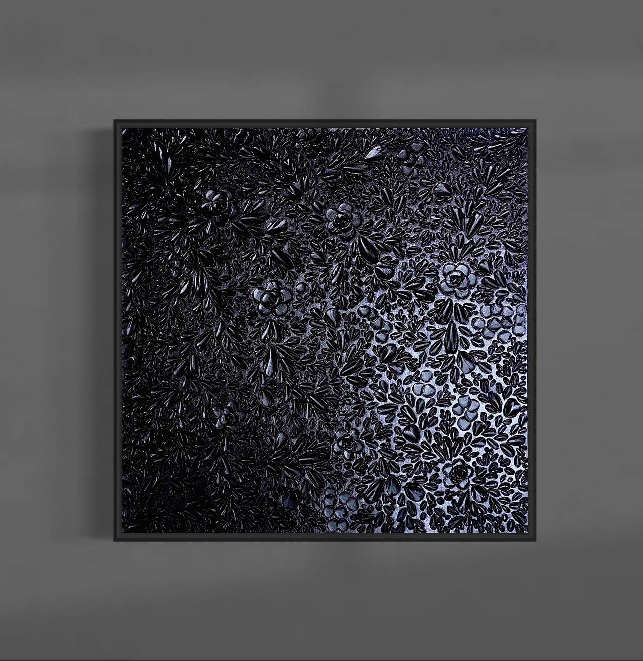 'Black Pearl' Textured Painting