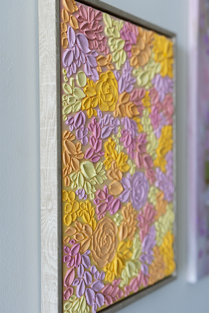 'Summer Bloom II' Textured Painting