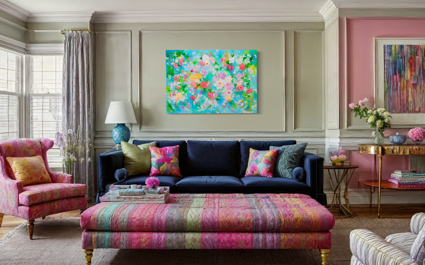 'A Symphony of Spring' Original Painting (World Art Dubai '24)