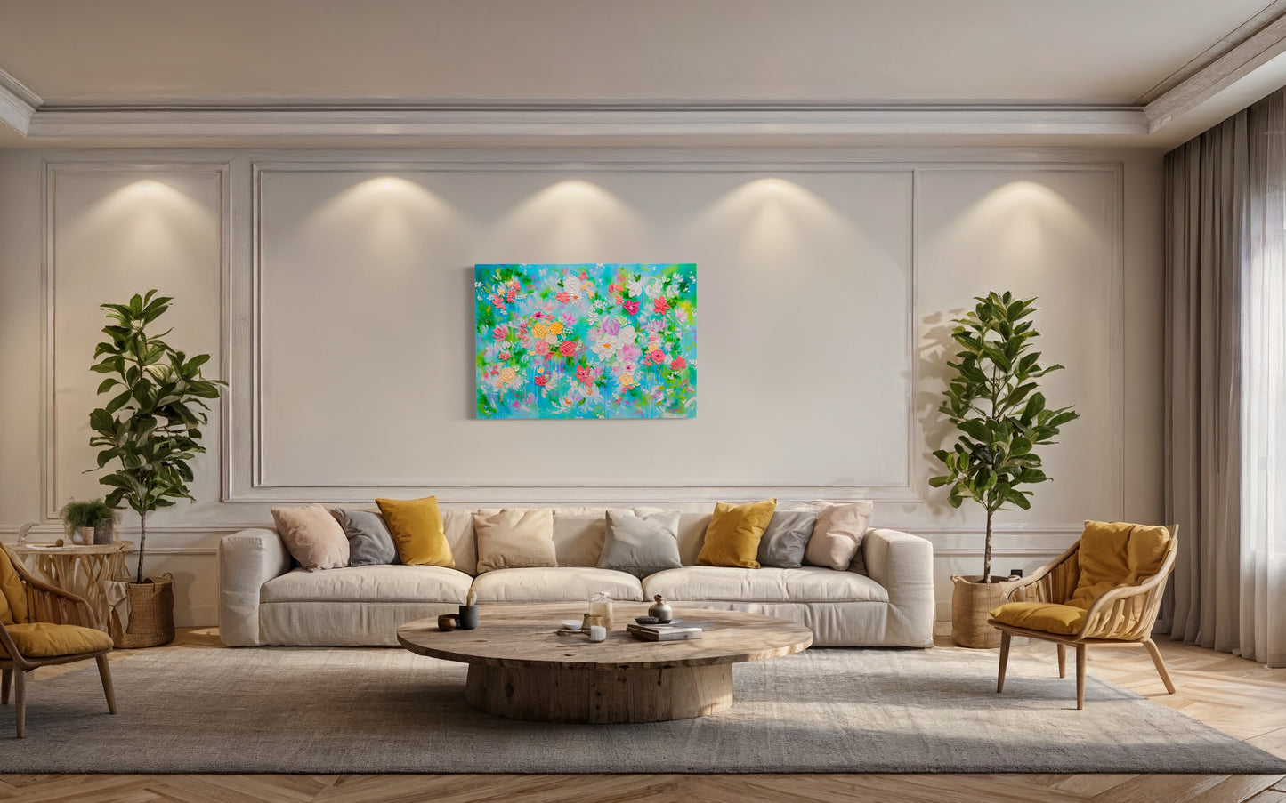 'A Symphony of Spring' Original Painting (World Art Dubai '24)