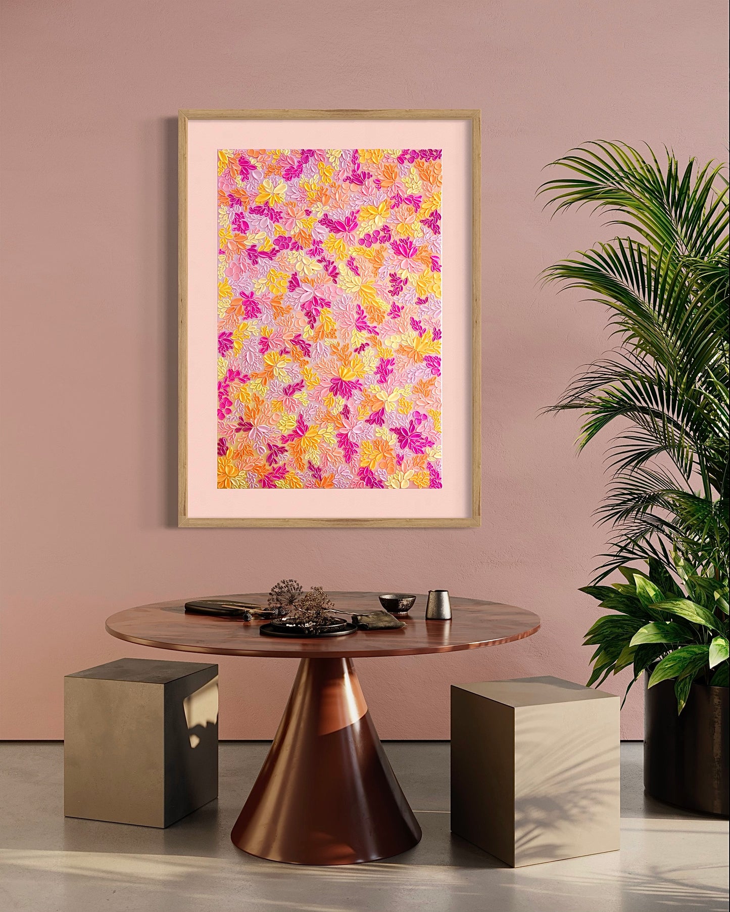 'Summer Bloom' Textured Painting