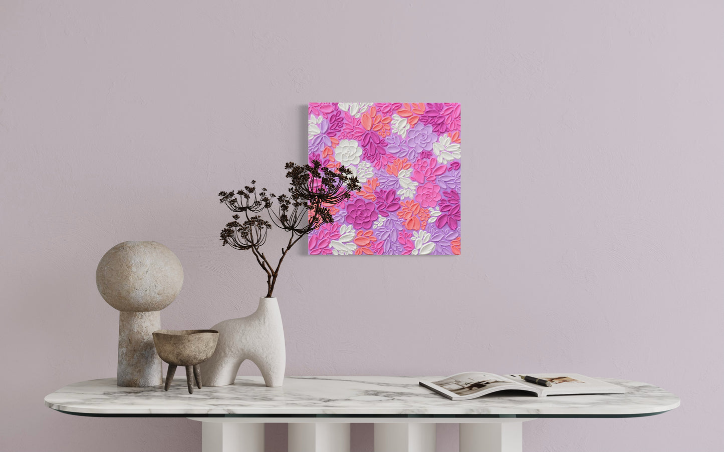 'Finding Love II' Textured Painting