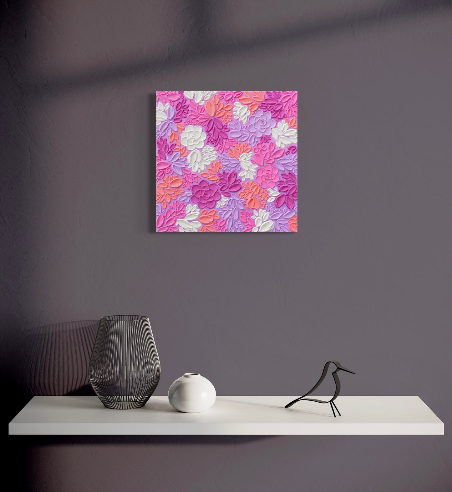 'Finding Love II' Textured Painting
