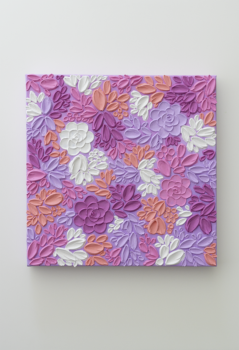 'Finding Love II' Textured Painting