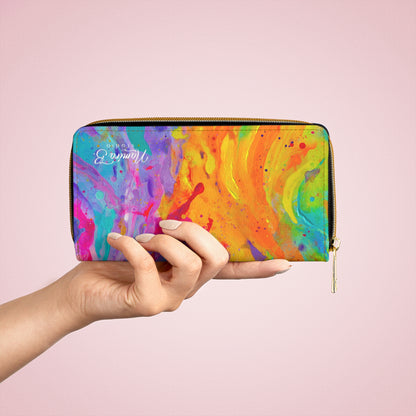 'Tropical Breeze' Zipper Wallet