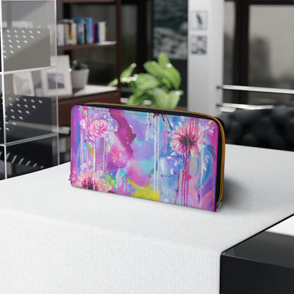 'Venus Garden' Zipper Wallet