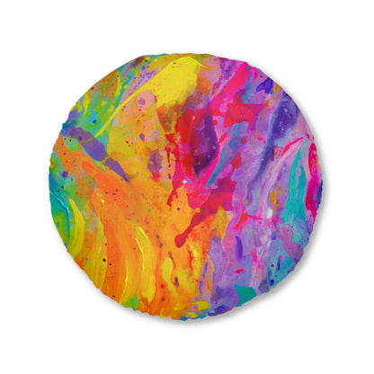 'Tropical Breeze' Tufted Floor Pillow