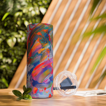 'Indigo Summer' Skinny Tumbler, 20oz