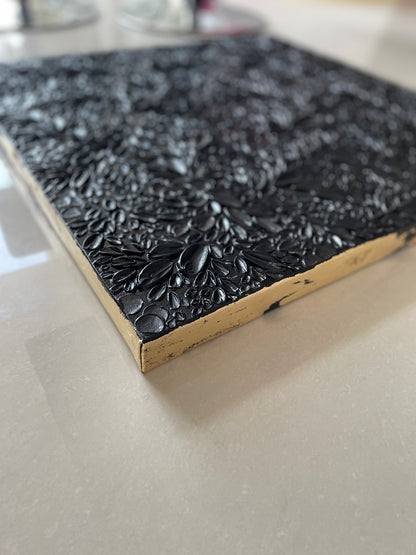 'Black Pearl' Textured Painting