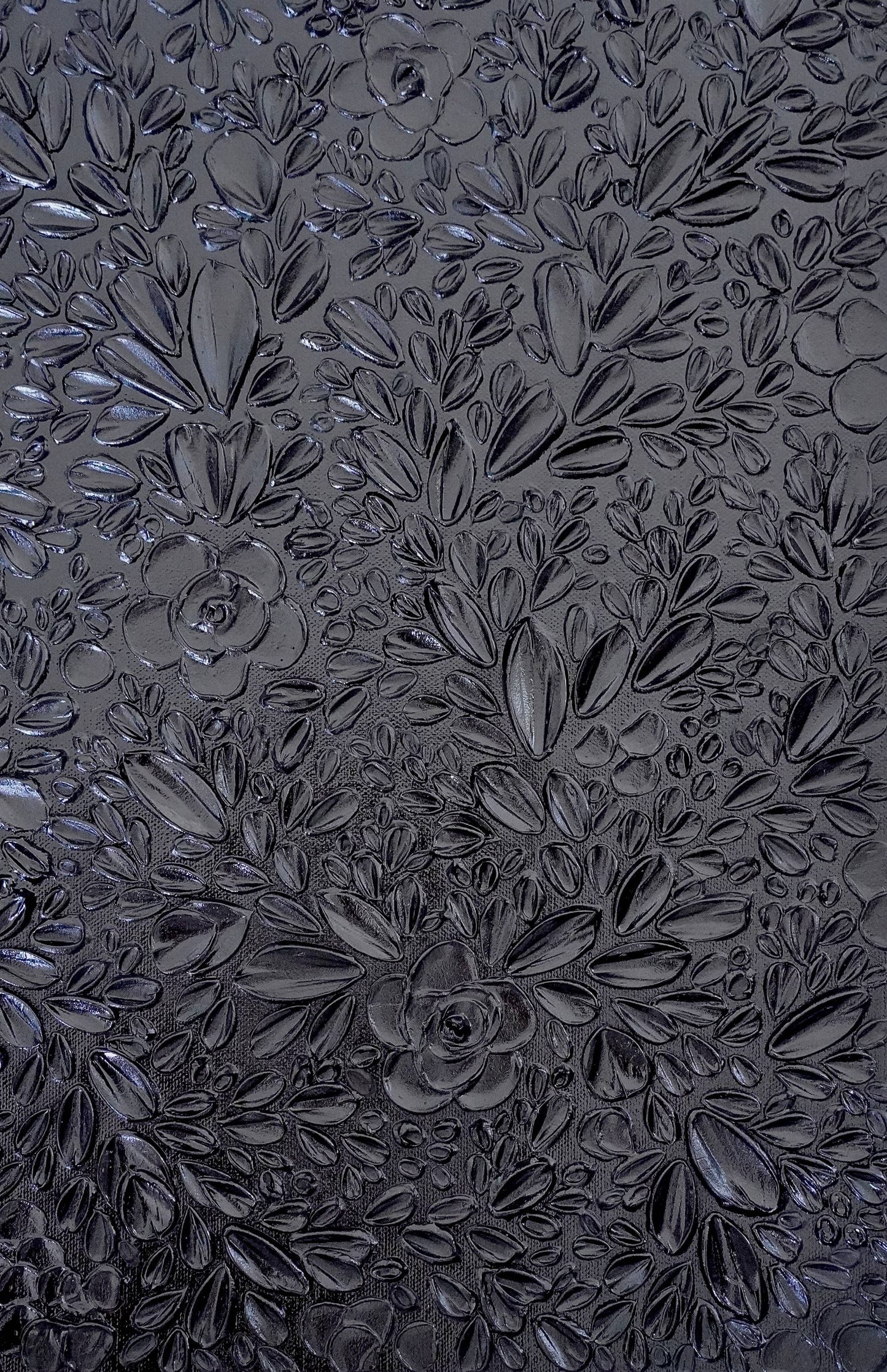 'Black Pearl' Textured Painting