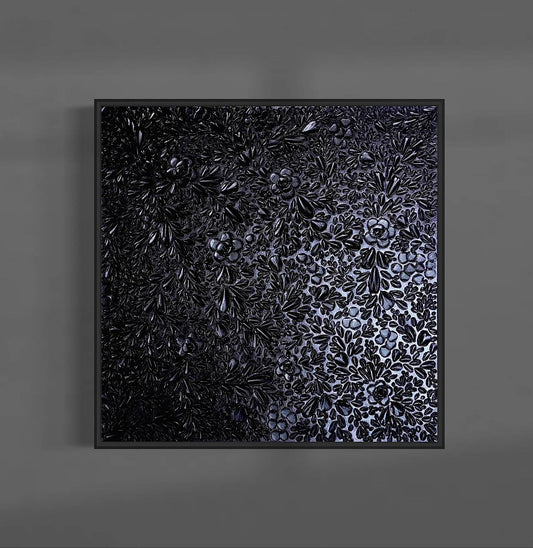 'Black Pearl' Textured Painting