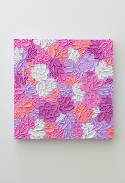 'Finding Love II' Textured Painting
