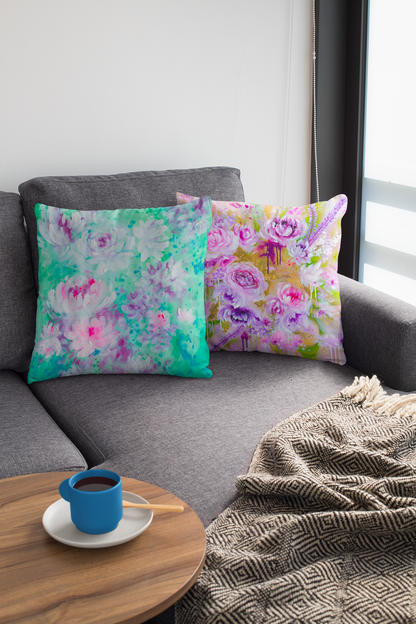 'Jardin de Fees' Throw Pillow