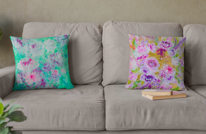 'Jardin de Fees' Throw Pillow