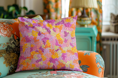 'Summer Bloom' Throw Pillow
