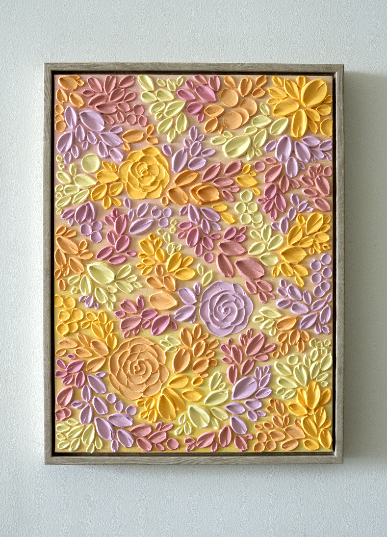 'Summer Bloom II' Textured Painting